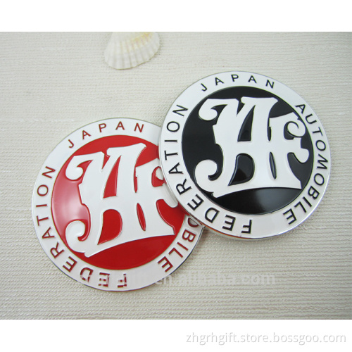 Customized design Different colors JF Round luxury ccustom car grill emblems